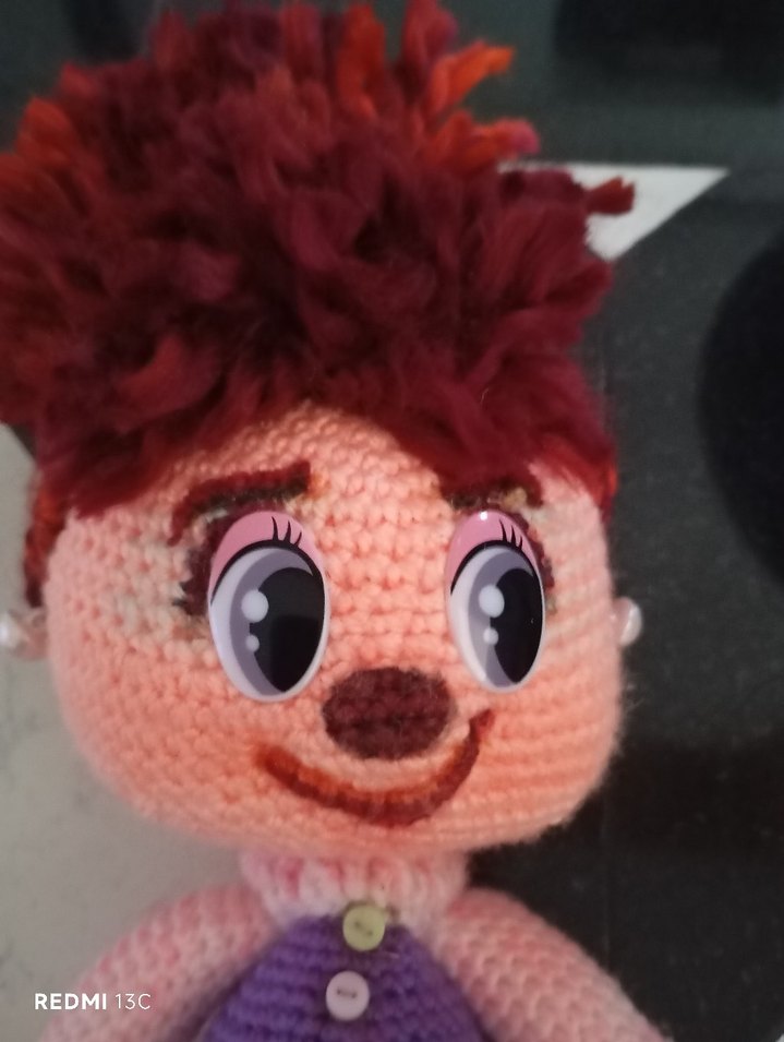 Renkli Örgü Bebek Oyuncak - Görsel 2