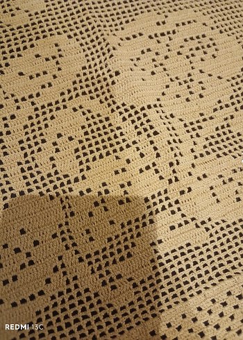 Vintage İşlemeli Dantel Masa Örtüsü Seti - Görsel 6