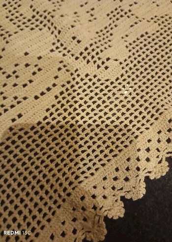 Vintage İşlemeli Dantel Masa Örtüsü Seti - Görsel 13