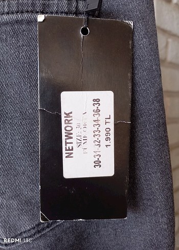 Gri Erkek Denim Pantolon - Görsel 9