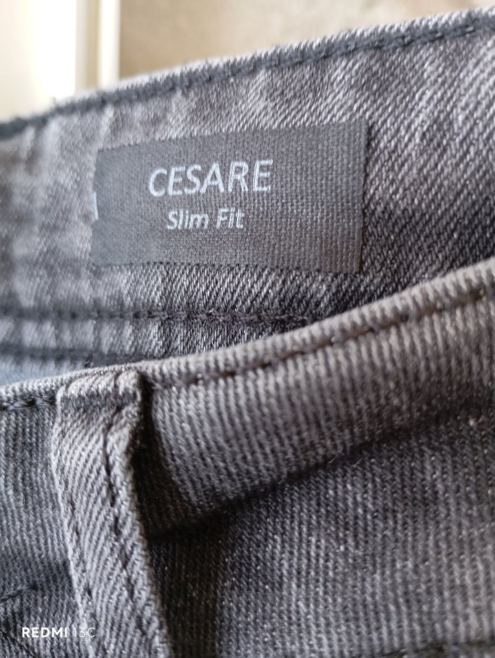 Gri Erkek Denim Pantolon - Görsel 3