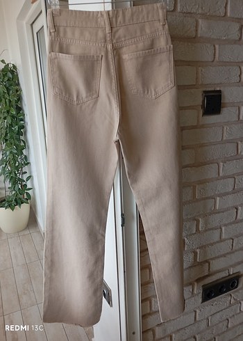 Bej Kadın Regular Fit Midi Pantolon - Görsel 11