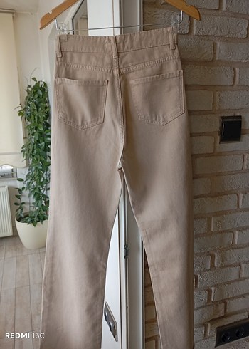 Bej Kadın Regular Fit Midi Pantolon - Görsel 9