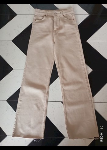 Bej Kadın Regular Fit Midi Pantolon - Görsel 6