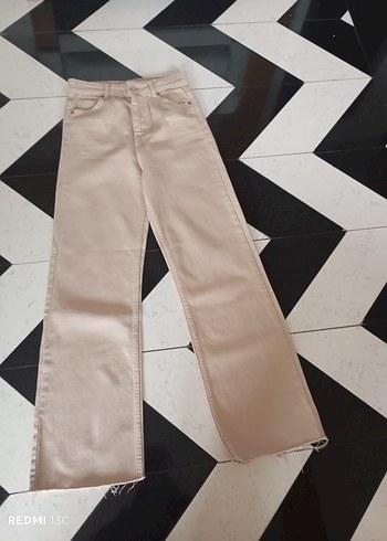 Bej Kadın Regular Fit Midi Pantolon - Görsel 8