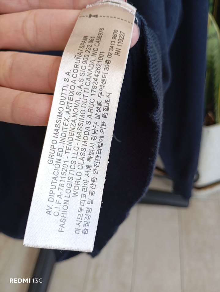 Erkek Lacivert V Yaka Örgü Yün Kazak - Görsel 4