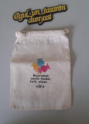 Beden beyaz Renk Bayram Harçlık Kesesi Şeker Kesesi
