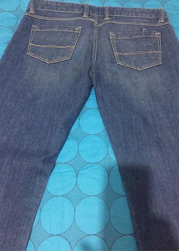 29 Beden mavi Renk Kadın Mavi Midi Boy Denim Jean