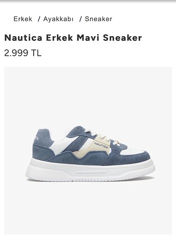 42 Beden Nautica Erkek spor ayakkabı