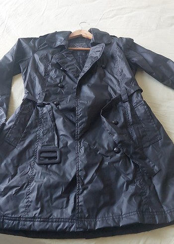 Siyah Kadın  yağmurluk - Görsel 5