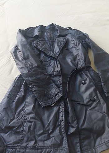 Siyah Kadın  yağmurluk - Görsel 3