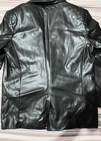 Bershka Bershka Deri blazer Ceket