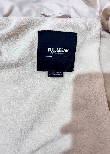 Pull bear krem  şişme mont - Görsel 3
