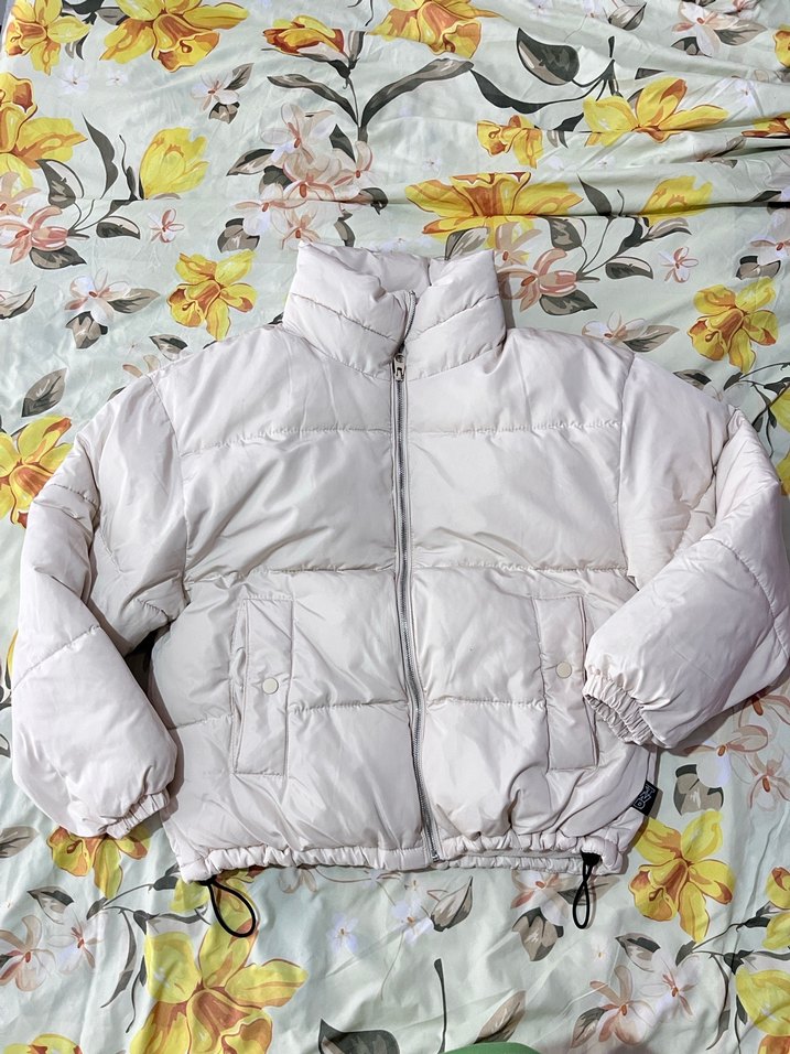 Pull bear krem  şişme mont - Görsel 2