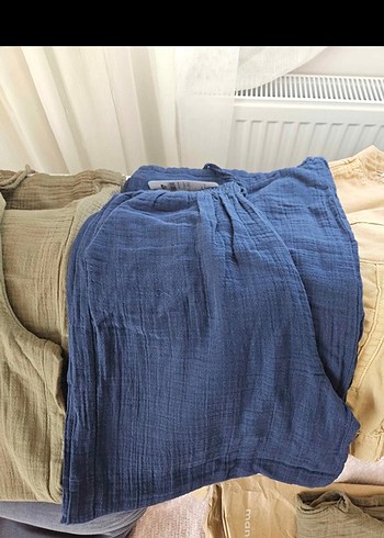 Müslin Palazzo Pantolon - Görsel 3