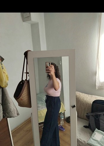 Müslin Palazzo Pantolon - Görsel 4