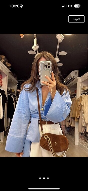 Zara Belden bağlamalı Gömlek