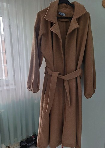 Bej Uzun Kadın Kaban - Görsel 2