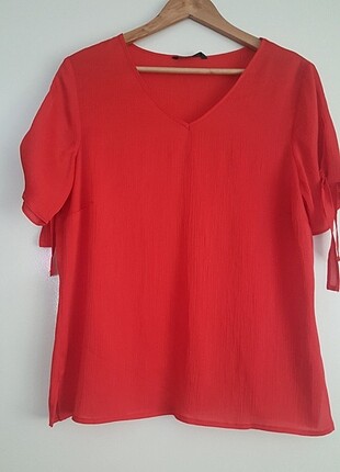 xl Beden kırmızı bluz