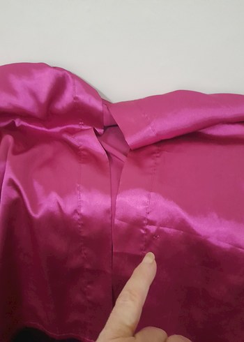 Pembe saten Midi Bohem Kadın Sabahlık - Görsel 20