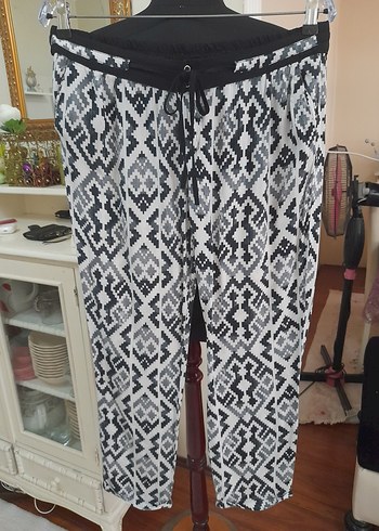 l Beden gri Renk Bohem batik Kadın Pantolon