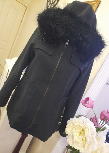 füme Kürklü kaban yeni S,M,L - Görsel 6