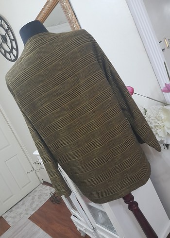 Düğmeli Midi kaşe üst giyim - Görsel 9