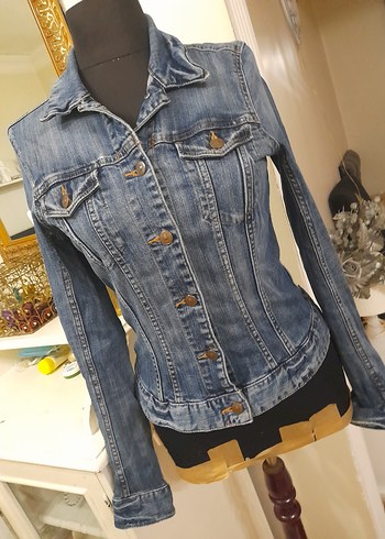 L.O.G.G. by H&M Kadın Mavi Denim Ceket - Görsel 4