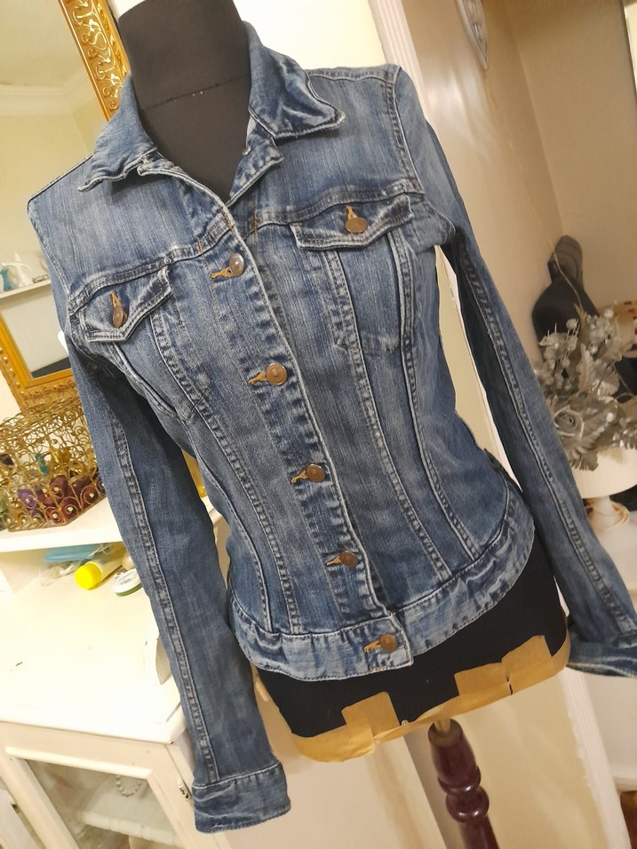 L.O.G.G. by H&M Kadın Mavi Denim Ceket - Görsel 4