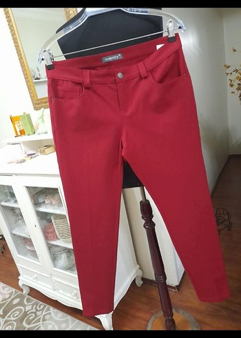 #codentry kırmızı şık pantolon S.M.L - Görsel 3