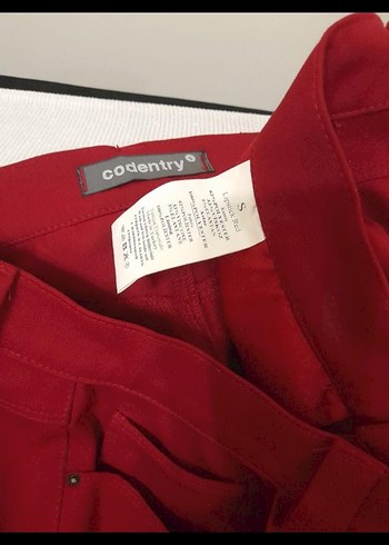 #codentry kırmızı şık pantolon S.M.L - Görsel 8