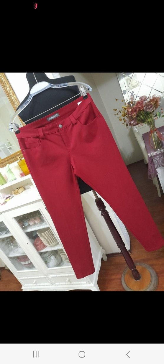 #codentry kırmızı şık pantolon S.M.L - Görsel 2