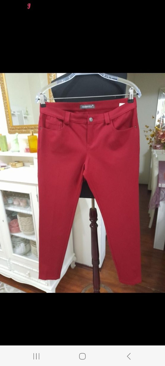 #codentry kırmızı şık pantolon S.M.L - Görsel 5