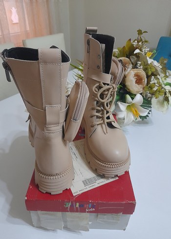 Walkway Bej Kürklü Kadın Bot Meru 25k - Görsel 16