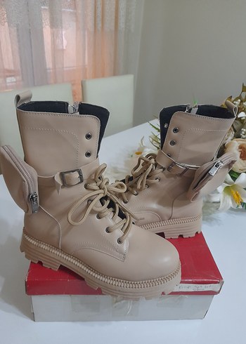 Walkway Bej Kürklü Kadın Bot Meru 25k - Görsel 13