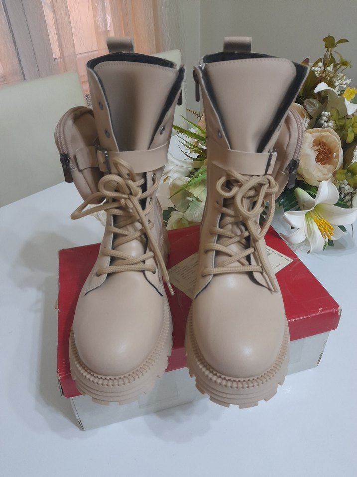 Walkway Bej Kürklü Kadın Bot Meru 25k - Görsel 2