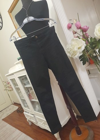 Siyah Kadın Skinny Denim Pantolon - Görsel 14