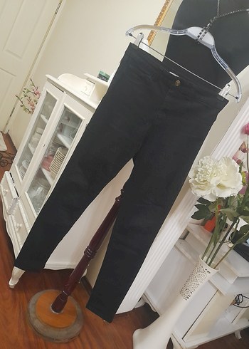 Siyah Kadın Skinny Denim Pantolon - Görsel 17