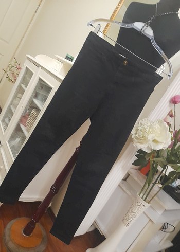 Siyah Kadın Skinny Denim Pantolon - Görsel 6
