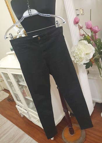 Siyah Kadın Skinny Denim Pantolon - Görsel 5