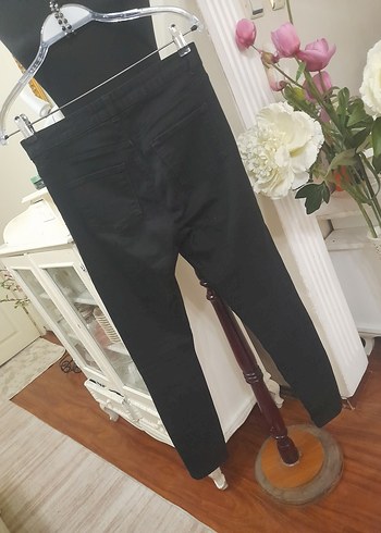 Siyah Kadın Skinny Denim Pantolon - Görsel 12