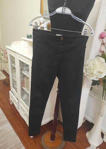 Siyah Kadın Skinny Denim Pantolon - Görsel 15