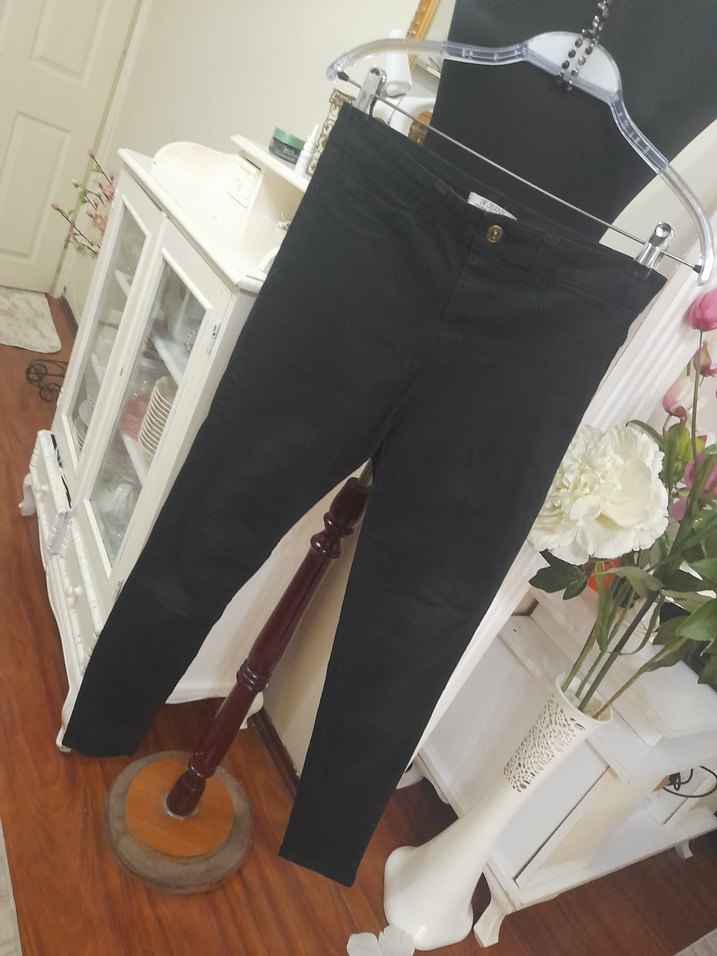 Siyah Kadın Skinny Denim Pantolon - Görsel 2