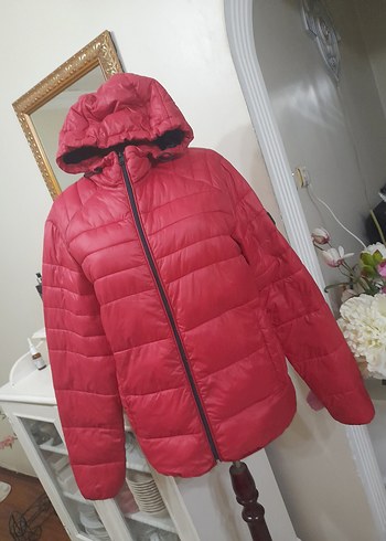 Jack Jones Erkek Kırmızı Düğmeli Mont - Görsel 9