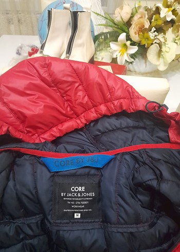 Jack Jones Erkek Kırmızı Düğmeli Mont - Görsel 19