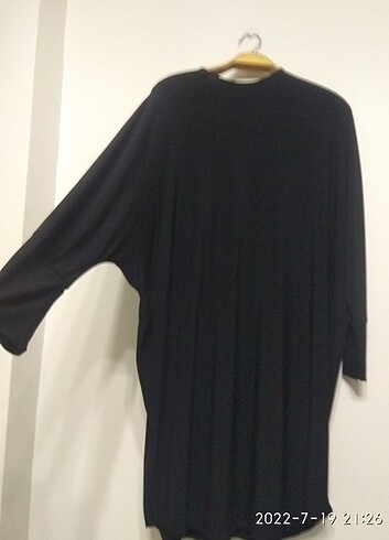 48 Beden siyah Renk Büyük beden tunik elbise 
