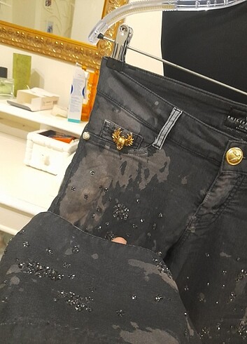 31 Beden siyah Renk Şık pantolon phılıpp pleın orijinal 
