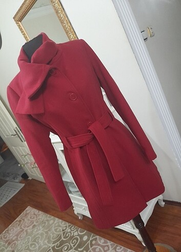 Kaşe şık kaliteli kaban #defacto - Görsel 13