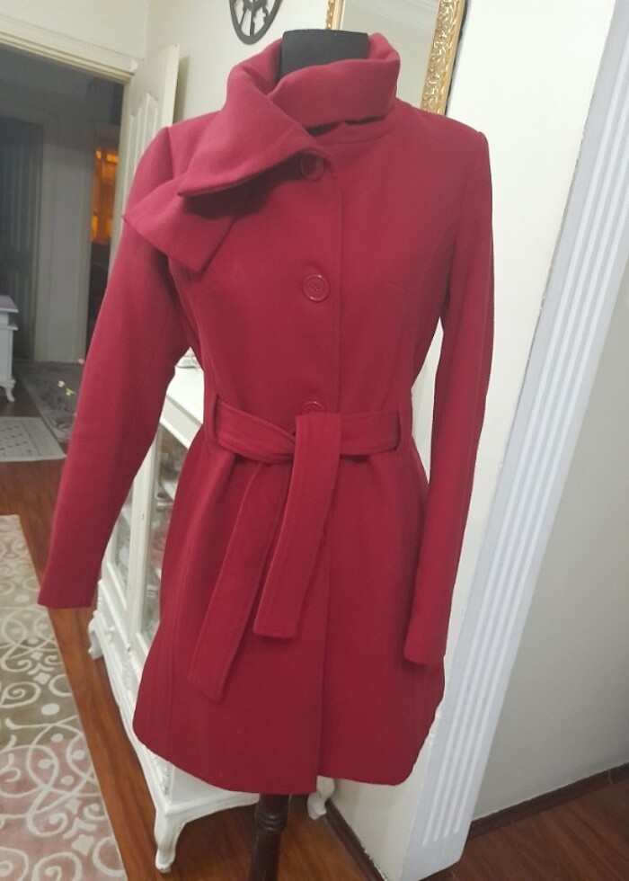 Kaşe şık kaliteli kaban #defacto - Görsel 2