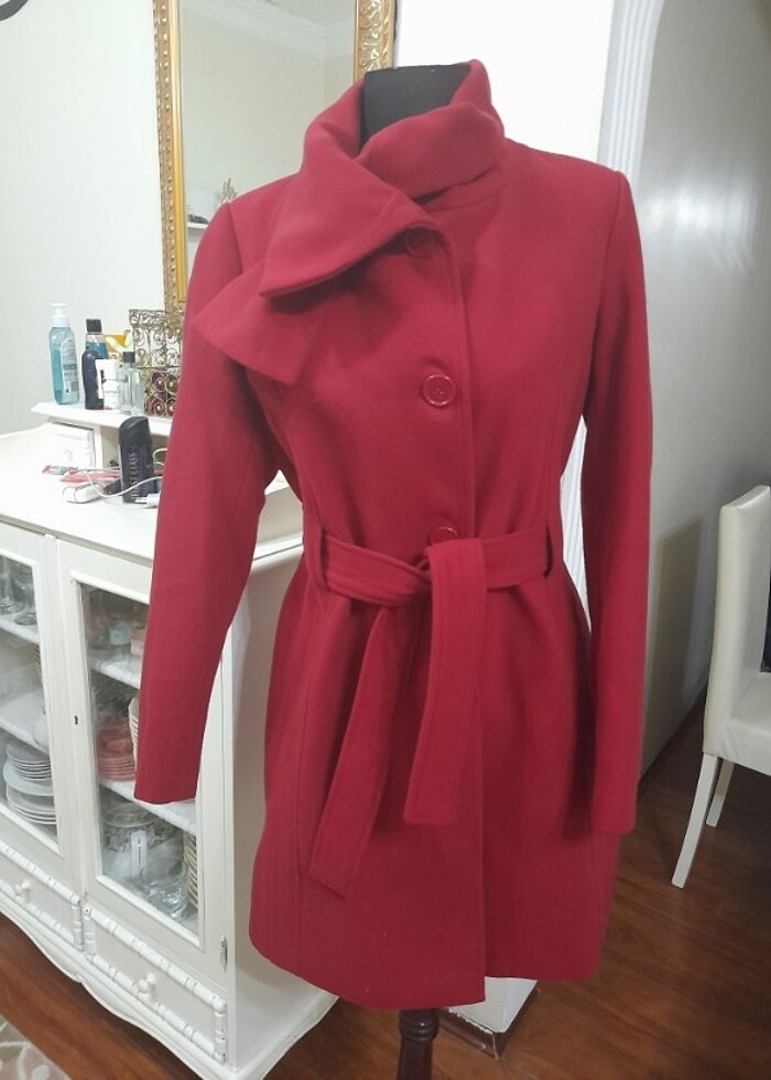 Kaşe şık kaliteli kaban #defacto - Görsel 4